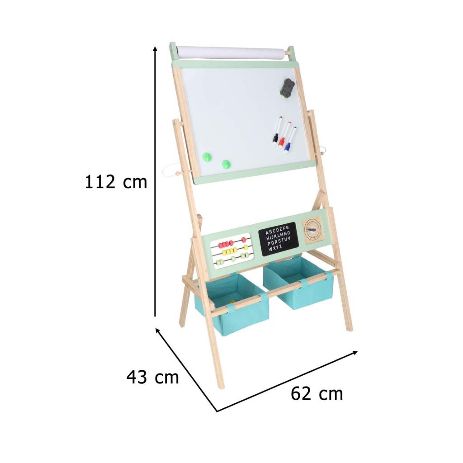 Двустранна магнитна въртяща дъска с аксесоари и кошници
