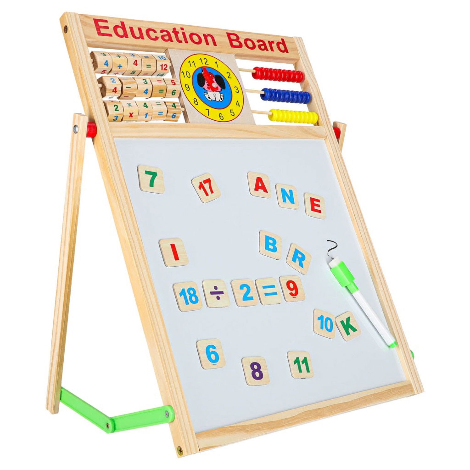 Двустранна магнитна дъска с аксесоари