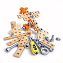 Дървена комплект за инжинери, 42 части, Hape