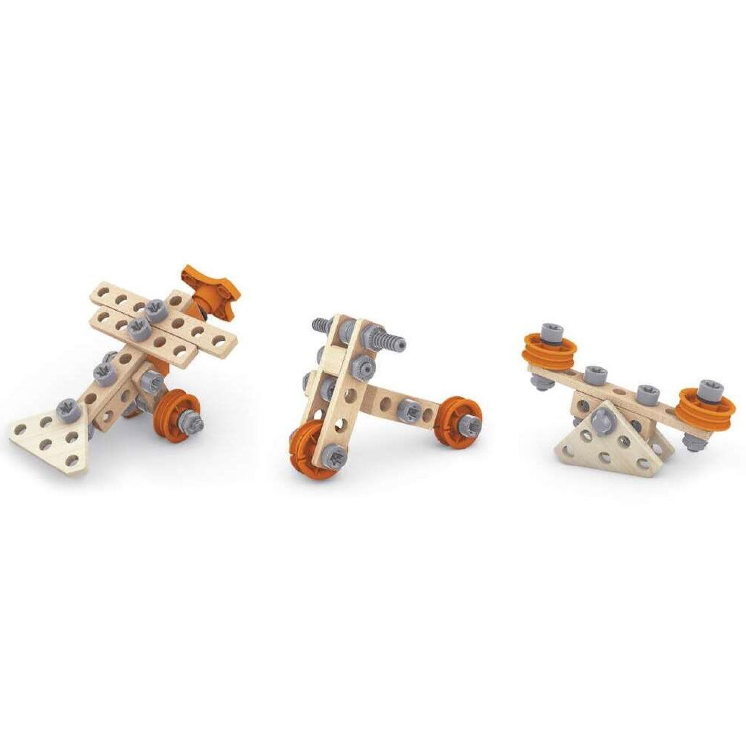 Дървена комплект за инжинери, 42 части, Hape