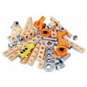 Дървена комплект за инжинери, 42 части, Hape