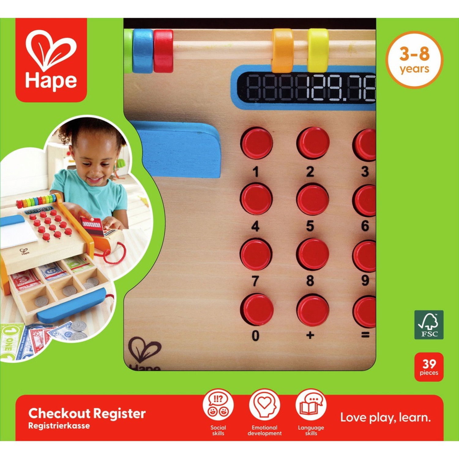 Дървен Касов апарат, Hape