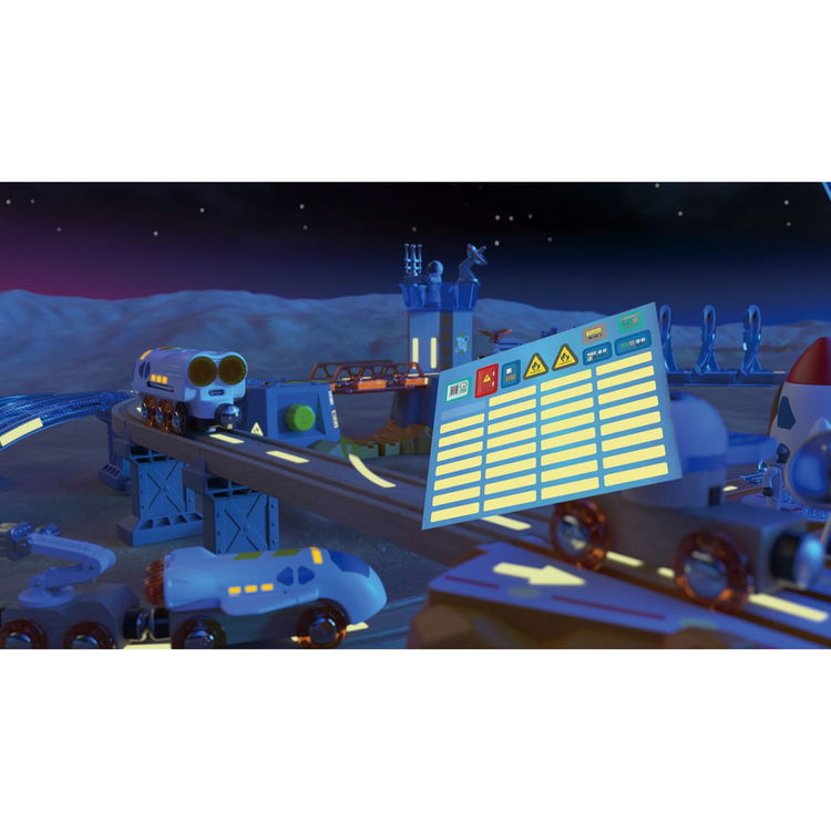 Дървен железопътен комплект Марс, Hape