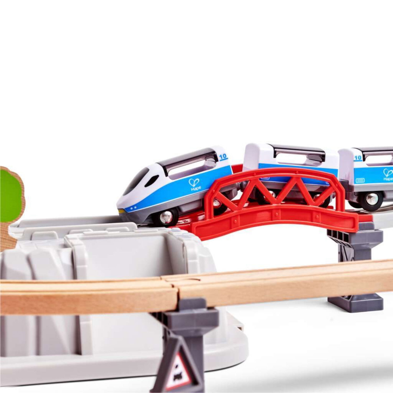 Дървен железопътен комплект Градски влак, Hape