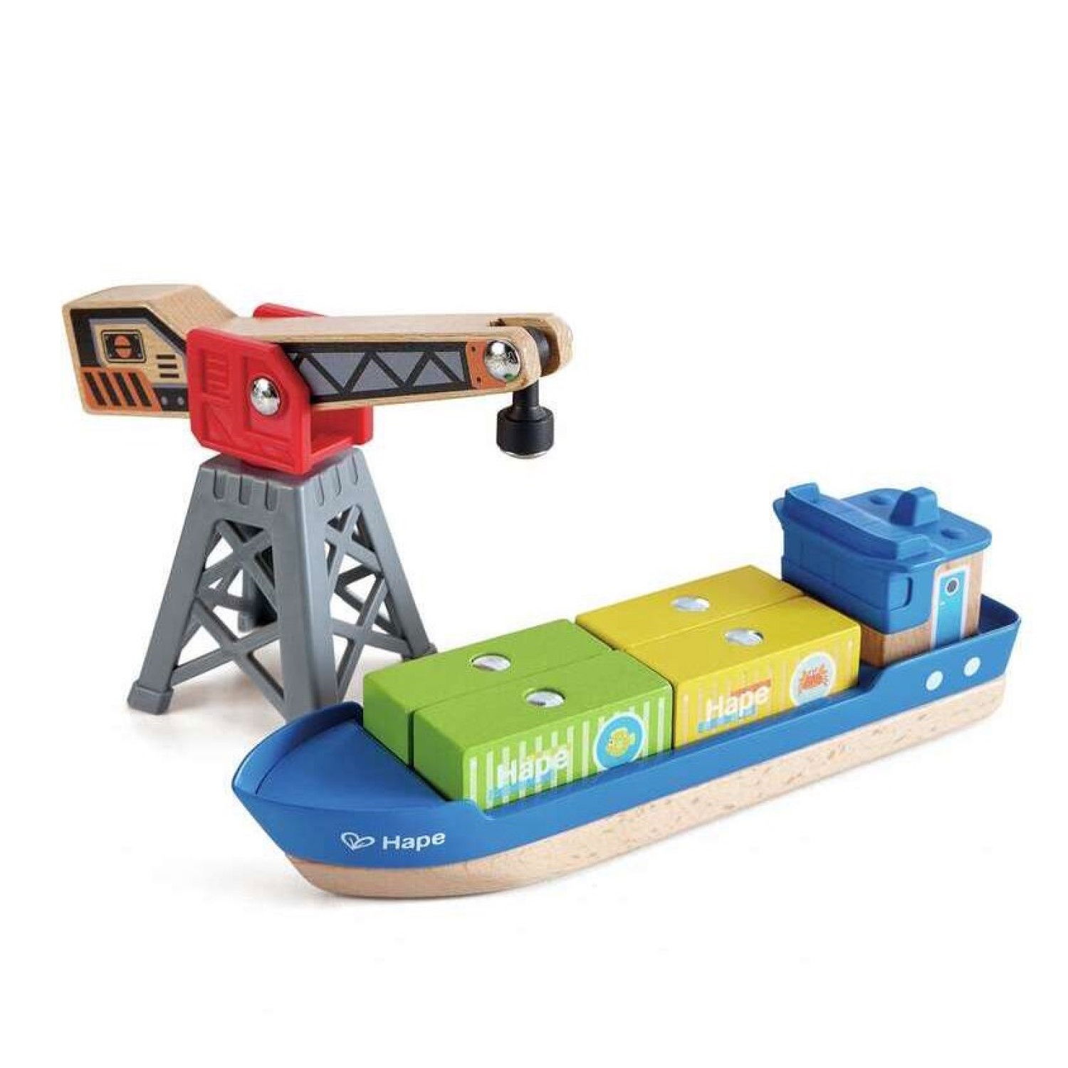 Дървен товарен кораб с кран, Hape