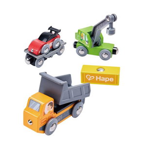 Комплект дървени строителни машини, Hape