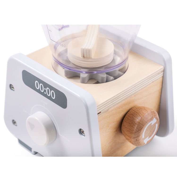 Дървен блендер за смути с аксесоари