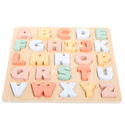 Дървен пъзел Английската азбука - главни букви
