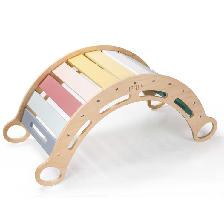 Дървена Монтесори люлка 6в1 с дъска и стол