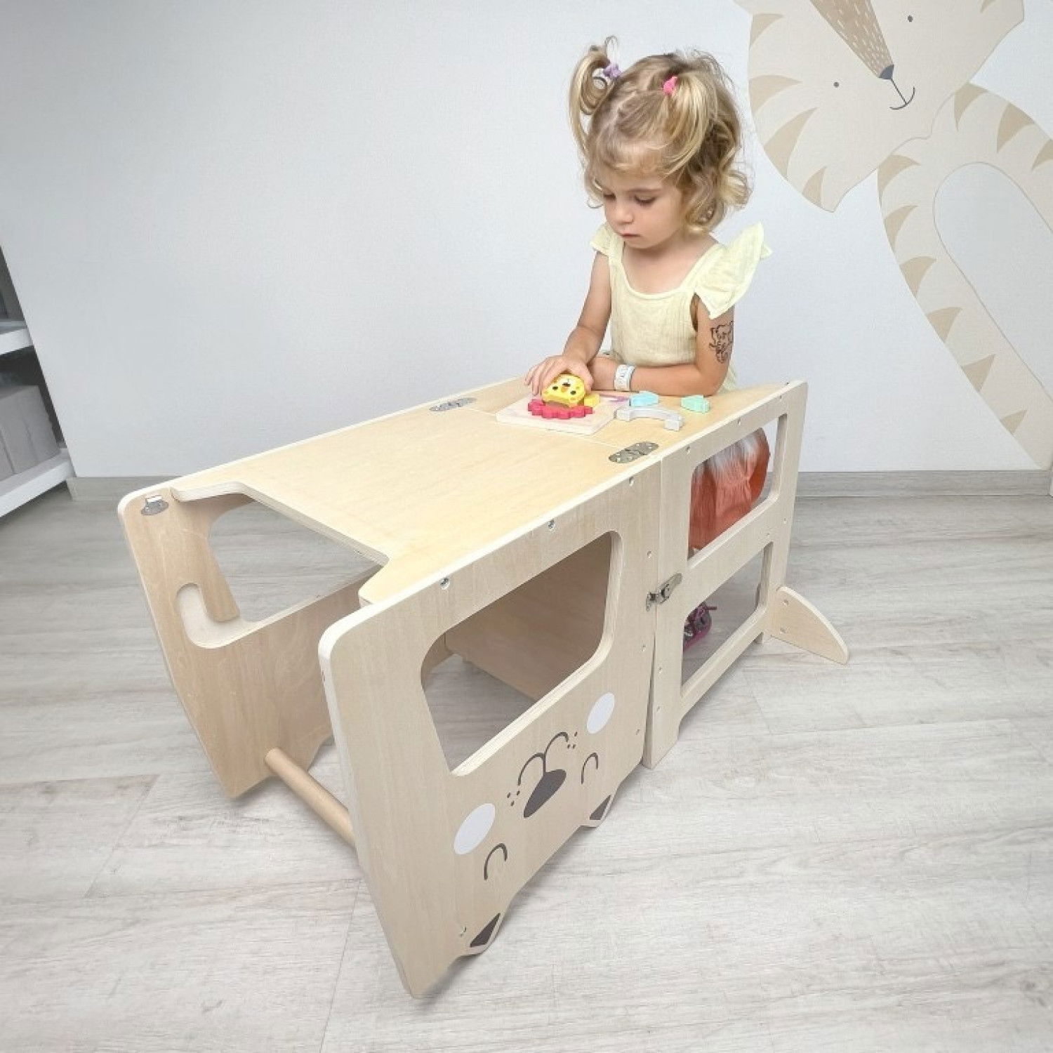 Обучителна кула 4в1 Лъвче