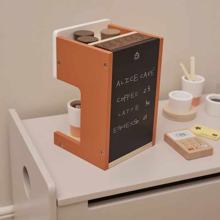 Дървен кафе магазин