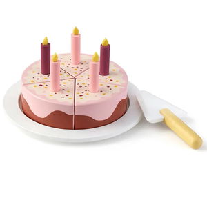 Дървена торта със свещички