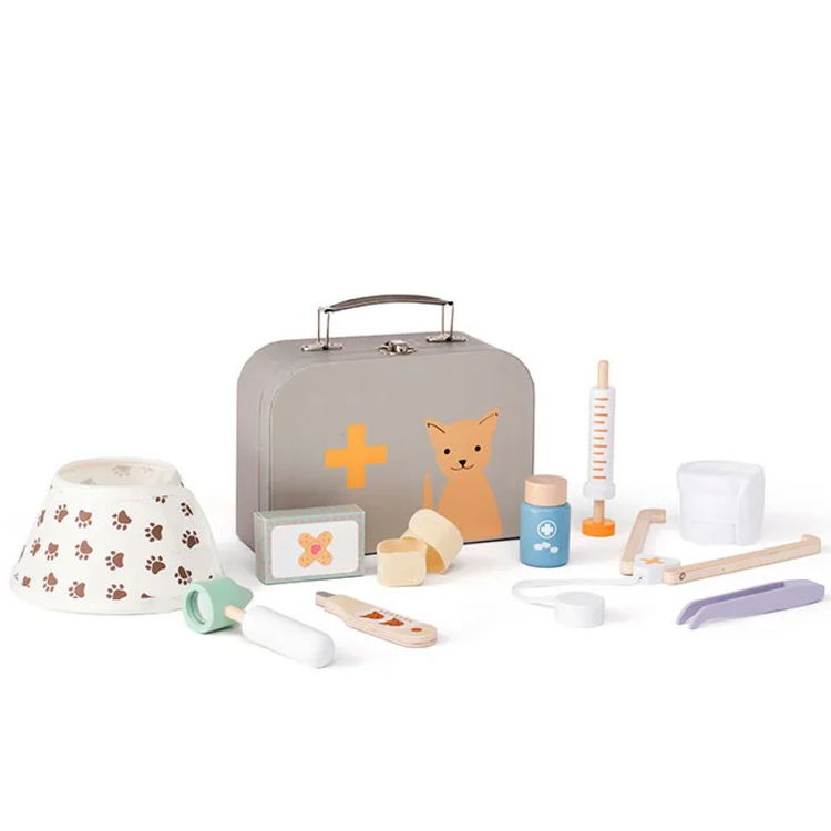 Ветеринарен комплект за деца в куфарче
