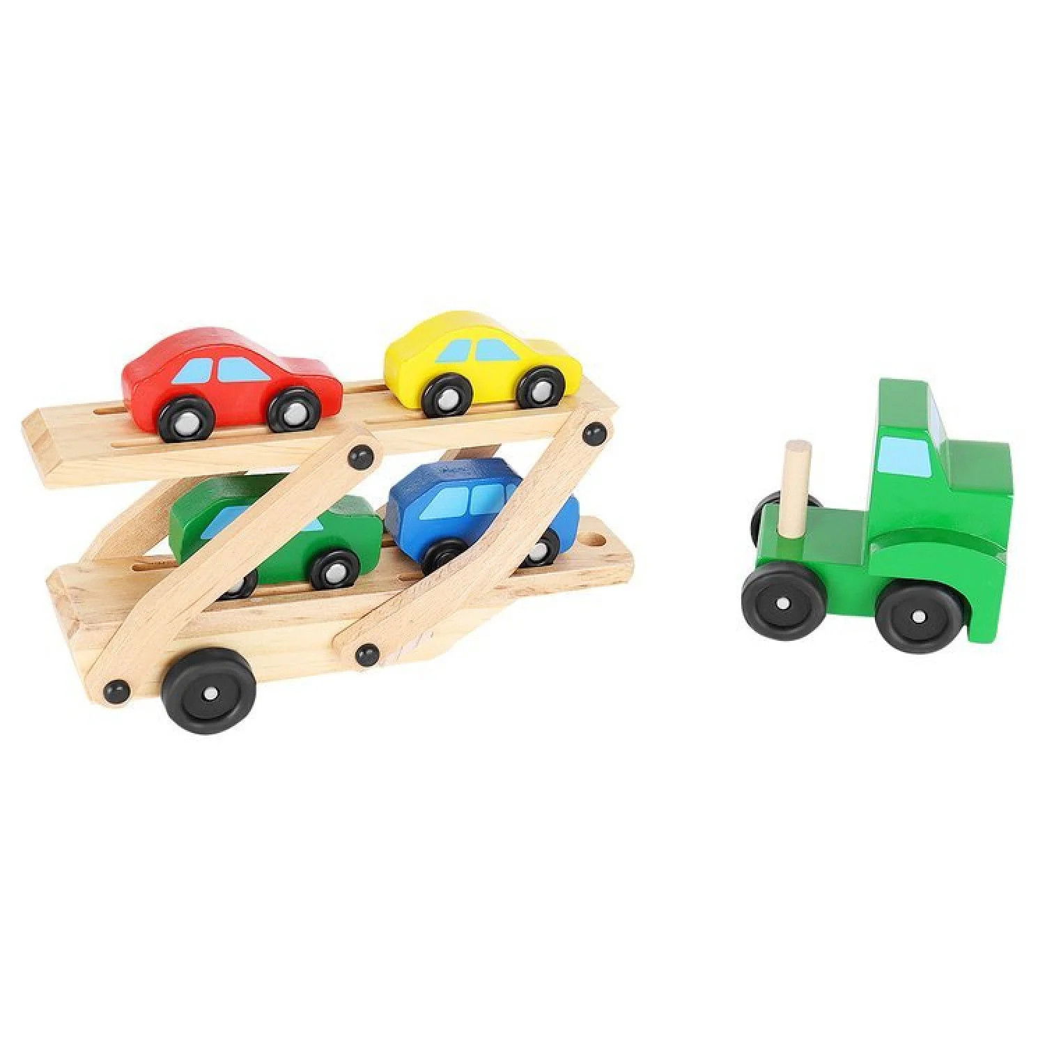 Дървен камион с коли Kruzzel, 9353