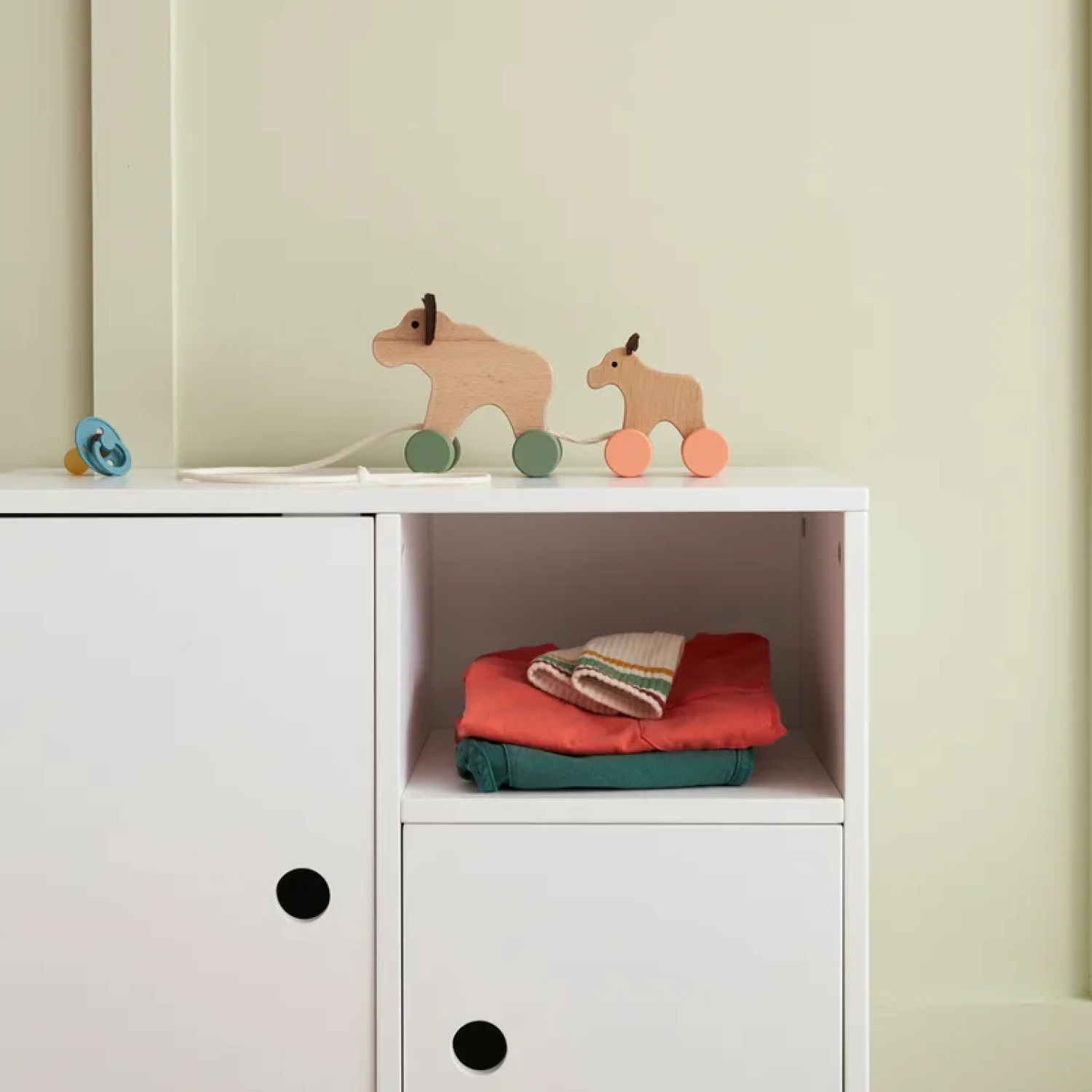 Дървена ирачка за дърпане Лосове