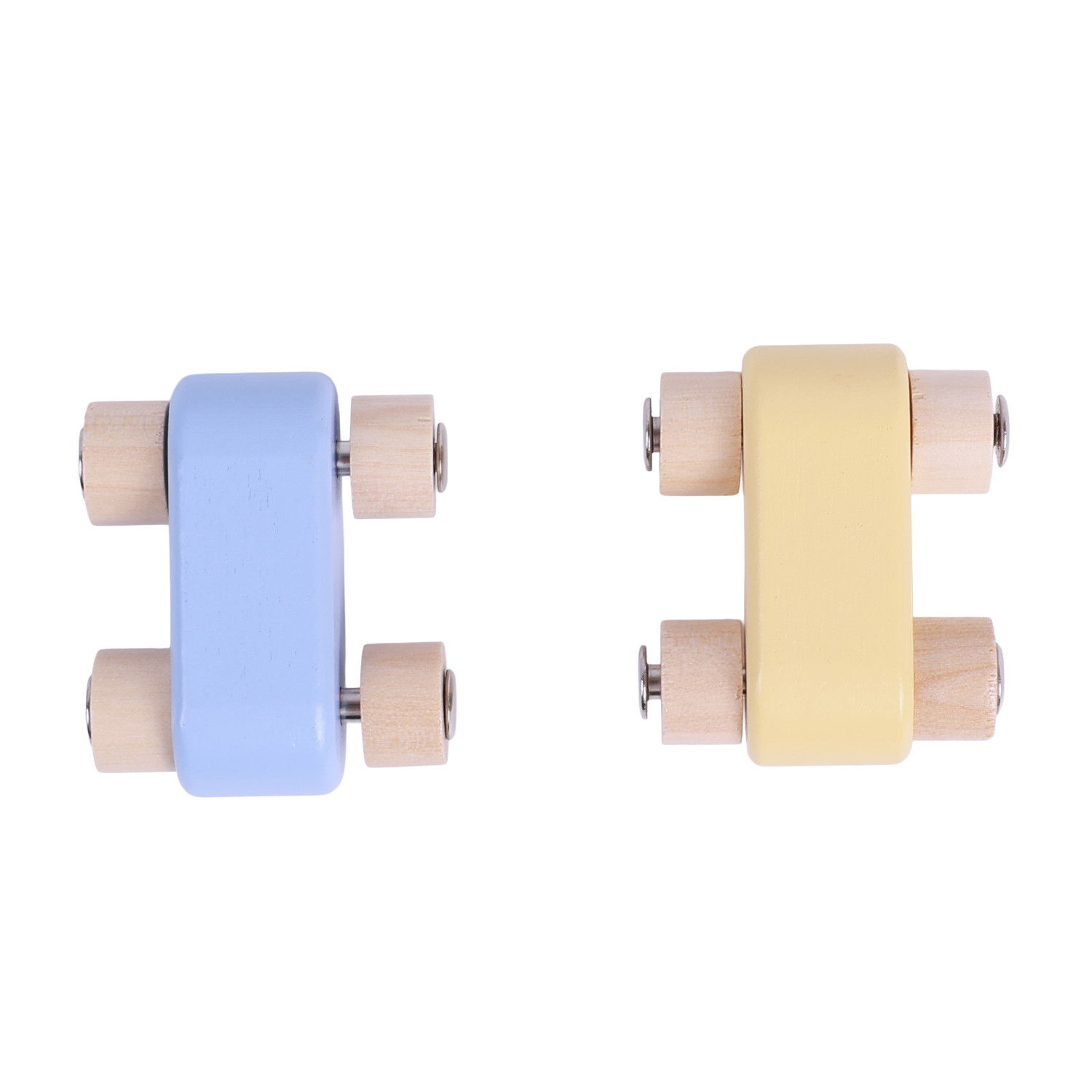 Комплект от 2 дървени колички за писта