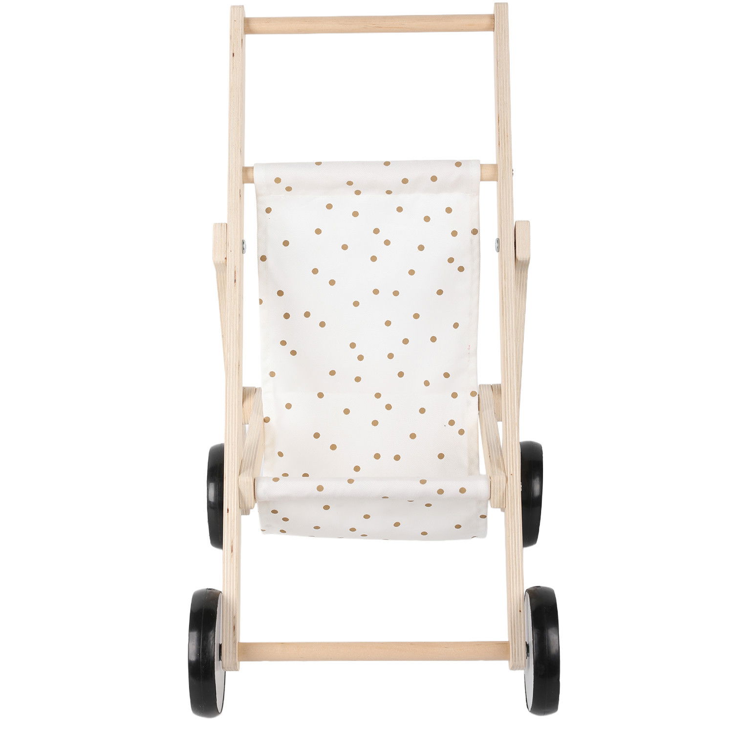 Дървена количка за кукли