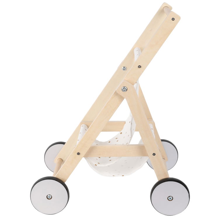 Дървена количка за кукли