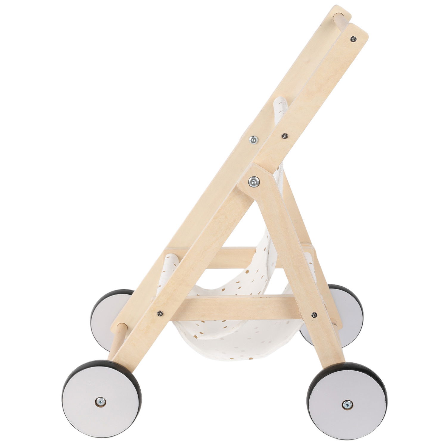 Дървена количка за кукли