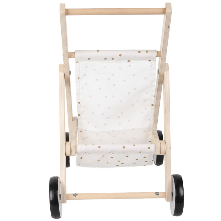 Дървена количка за кукли