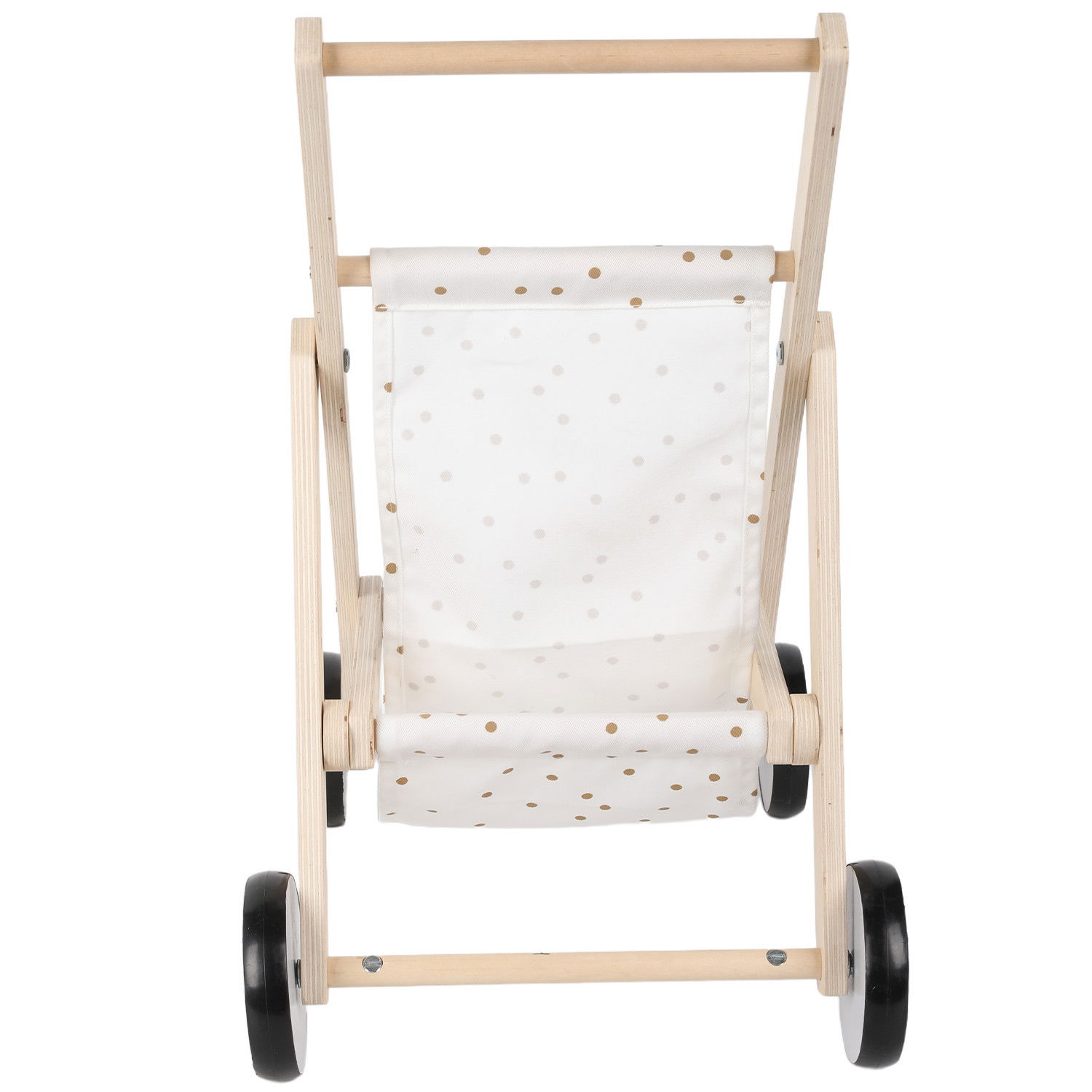 Дървена количка за кукли