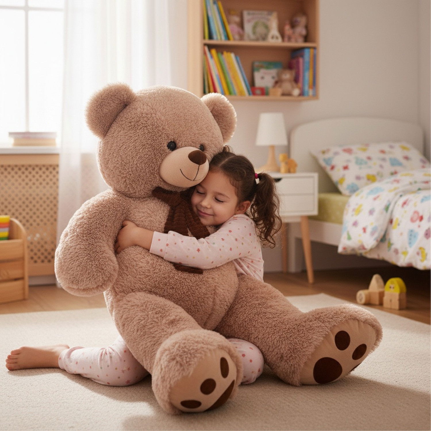 Голямо плюшено мече Тоби с надпис