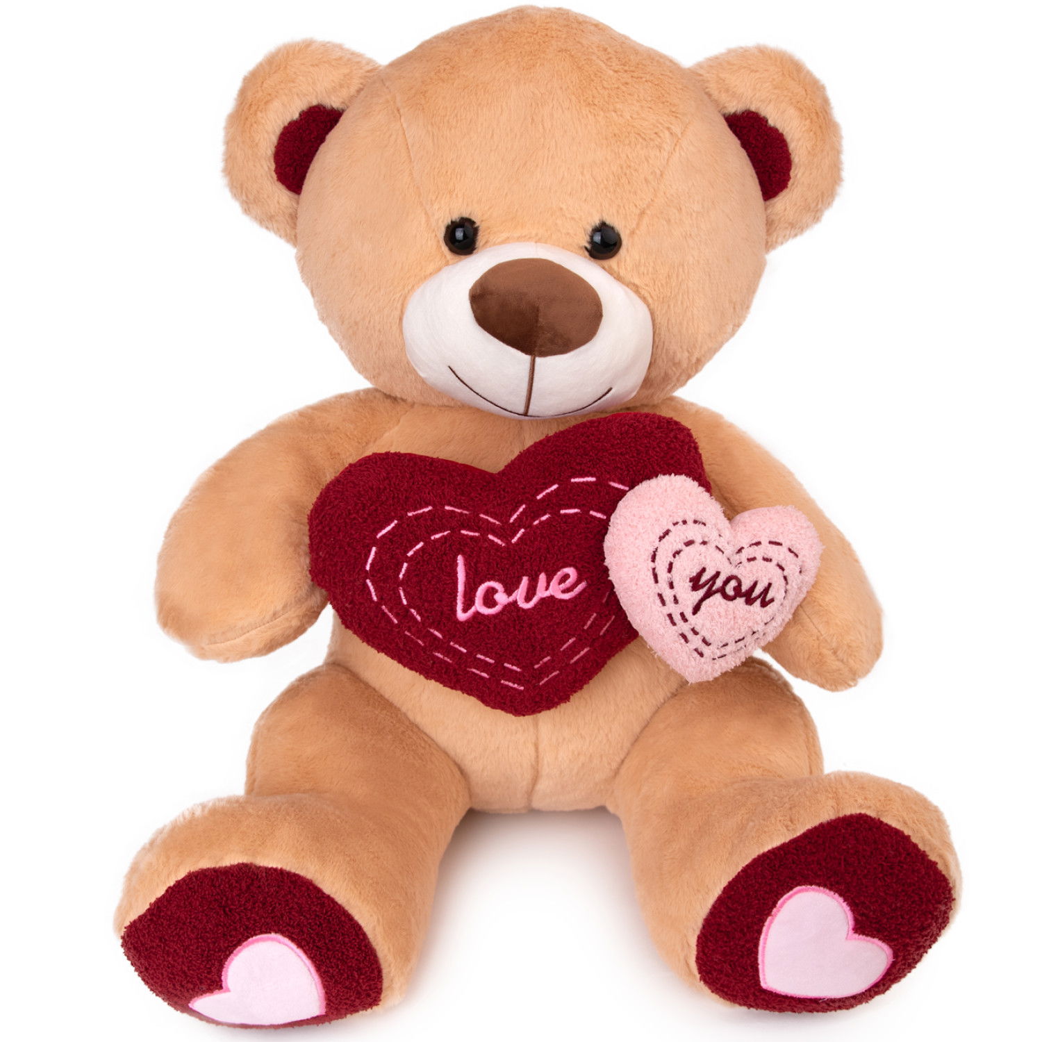 Плюшено мече със сърчица