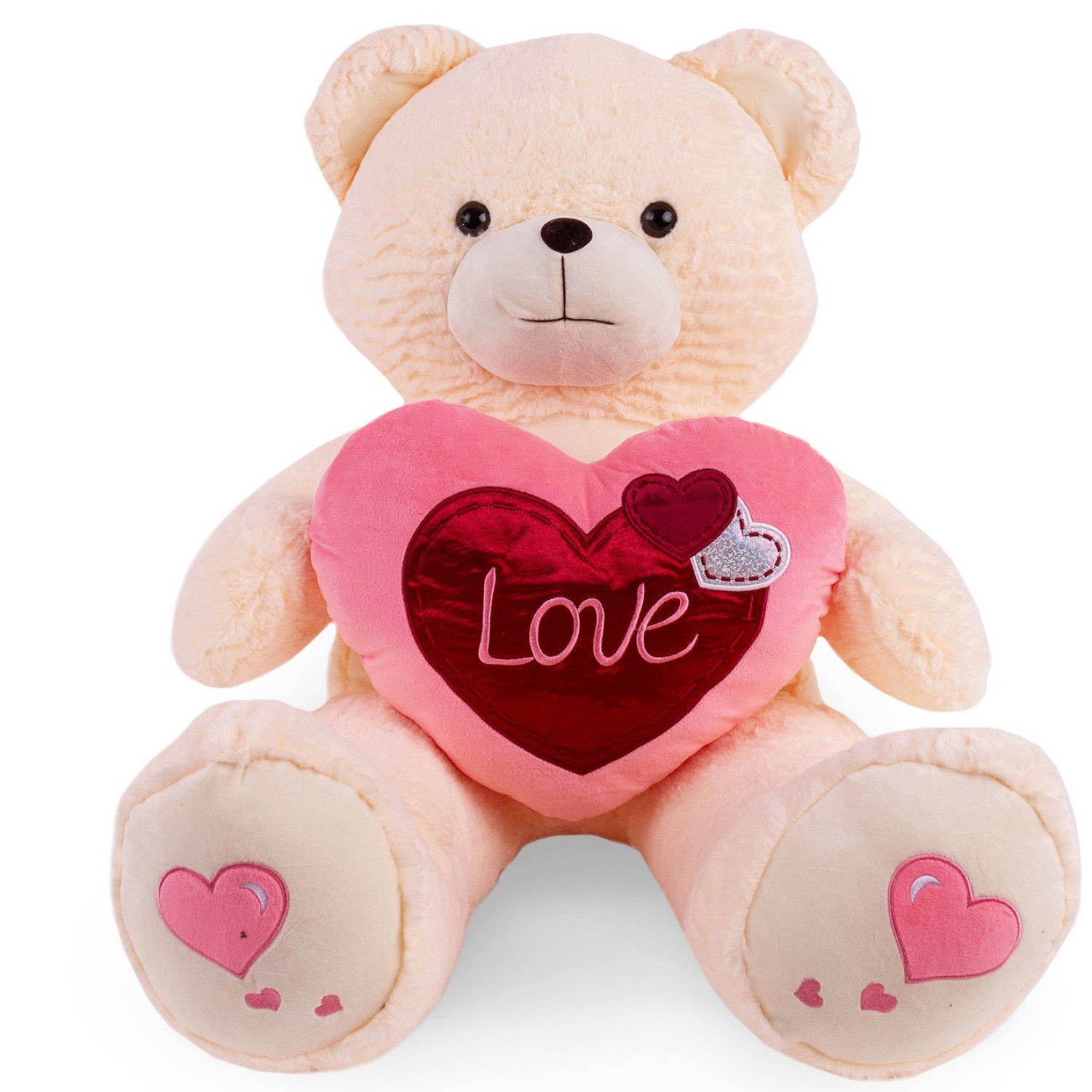 Плюшено мече със сърце