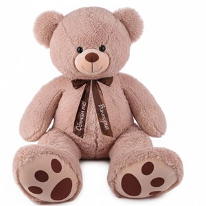 Голямо плюшено мече Тоби с надпис