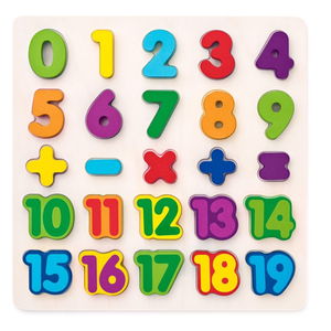 Дървен пъзел Цифри