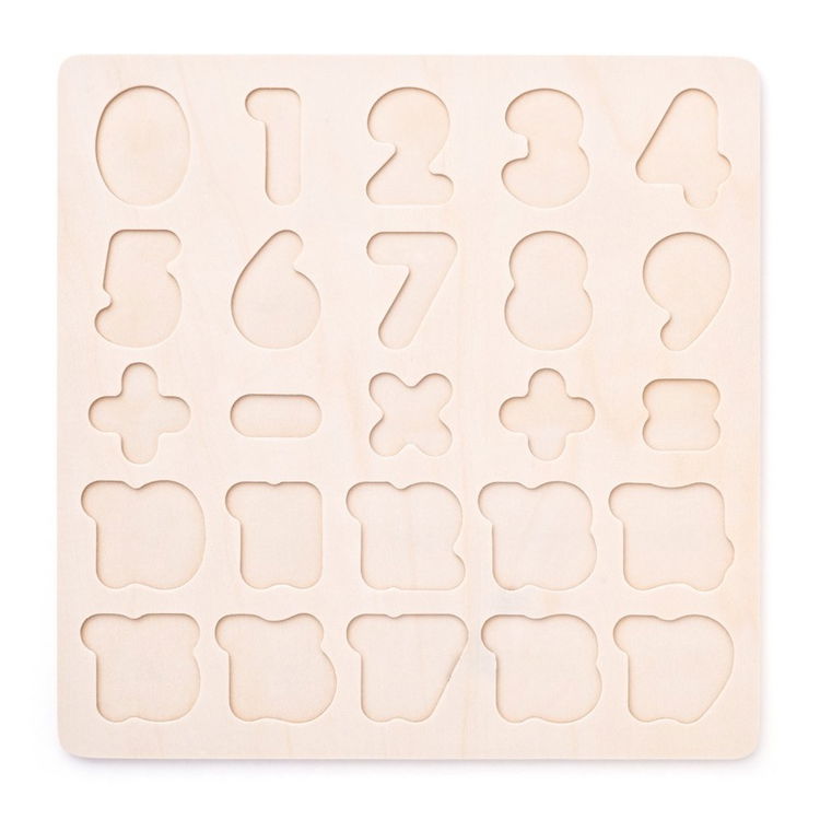 Дървен пъзел Цифри