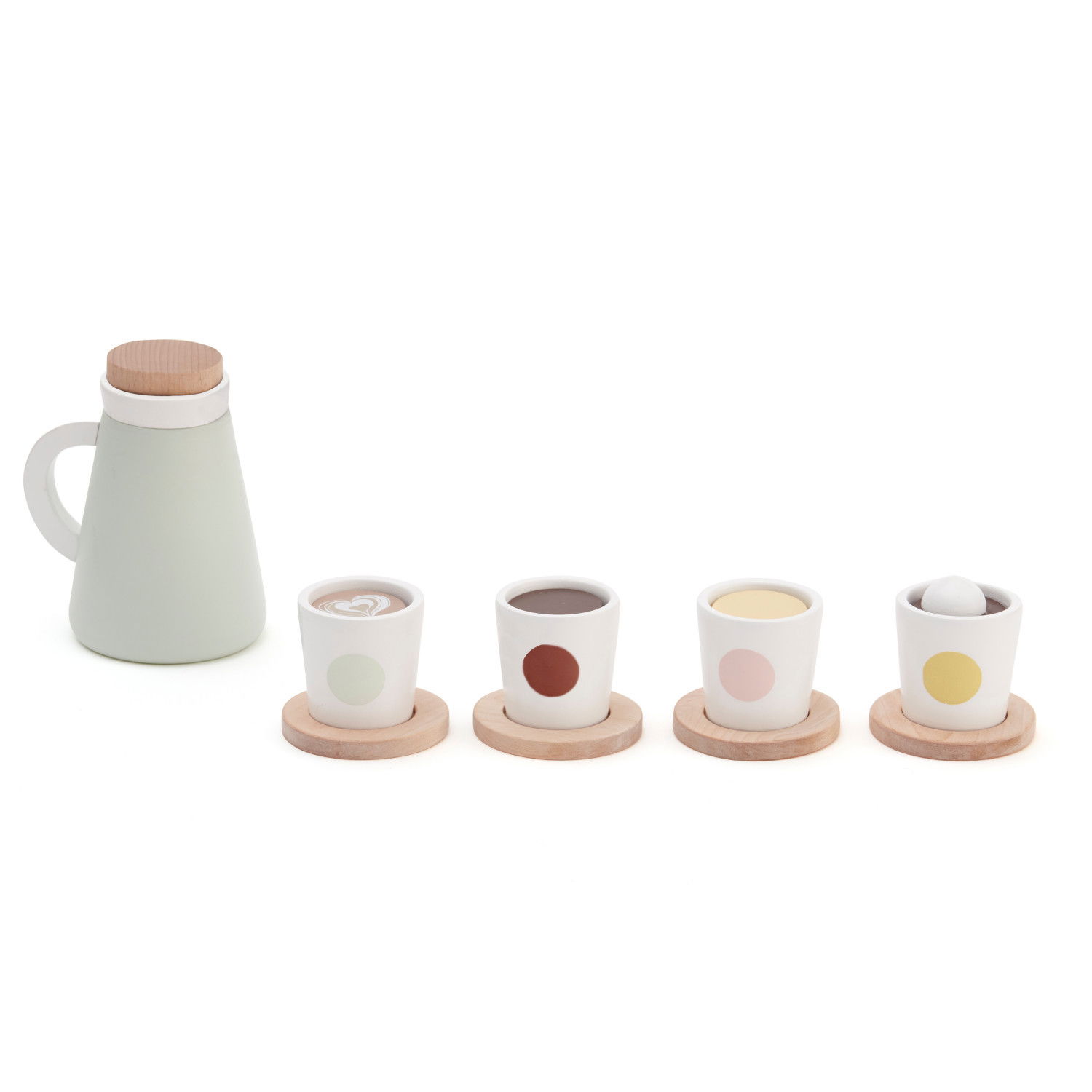 Дървен комплект за кафе и чай Fika