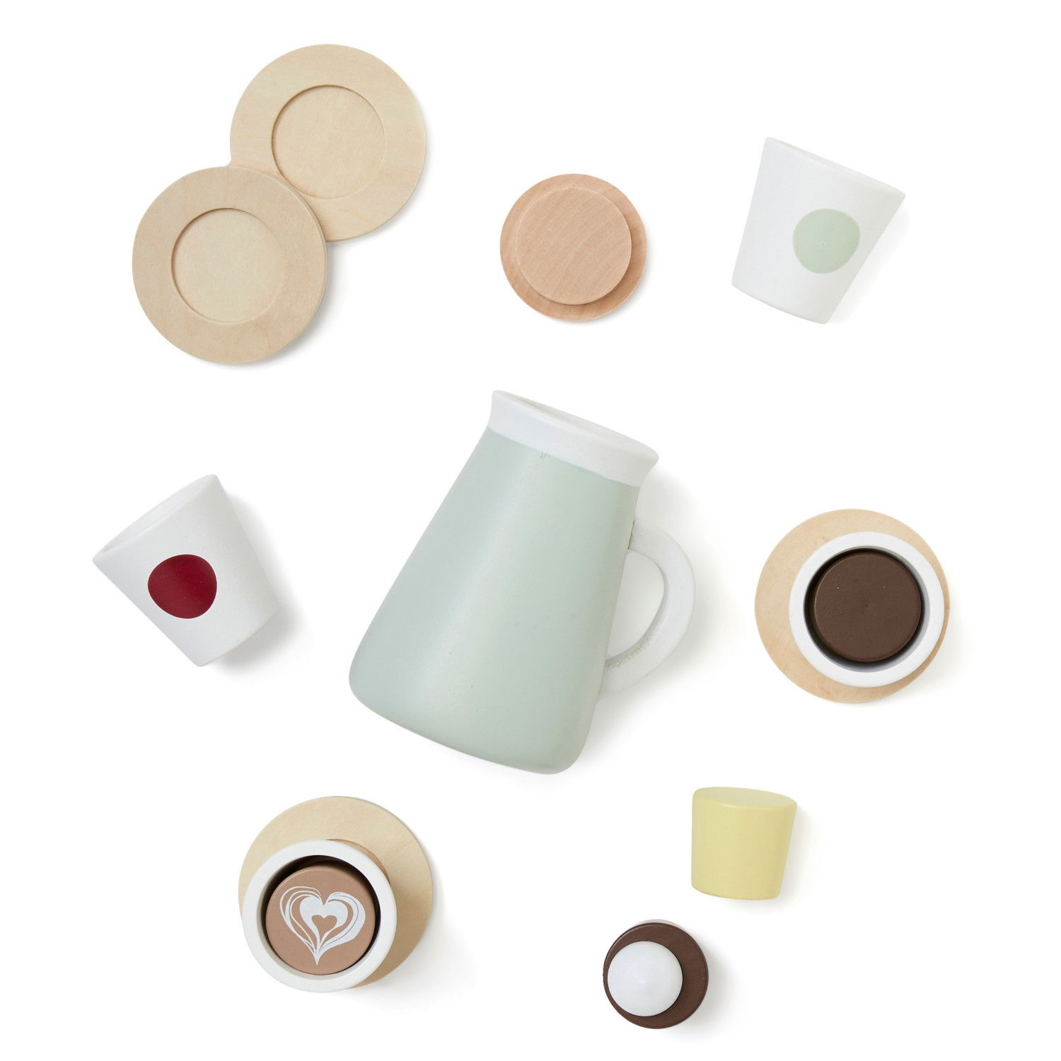 Дървен комплект за кафе и чай Fika