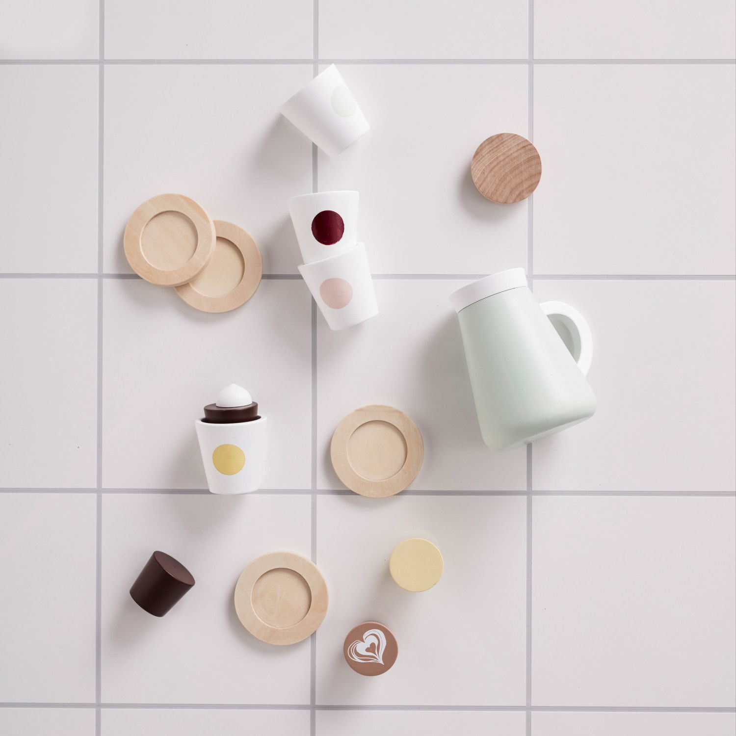 Дървен комплект за кафе и чай Fika