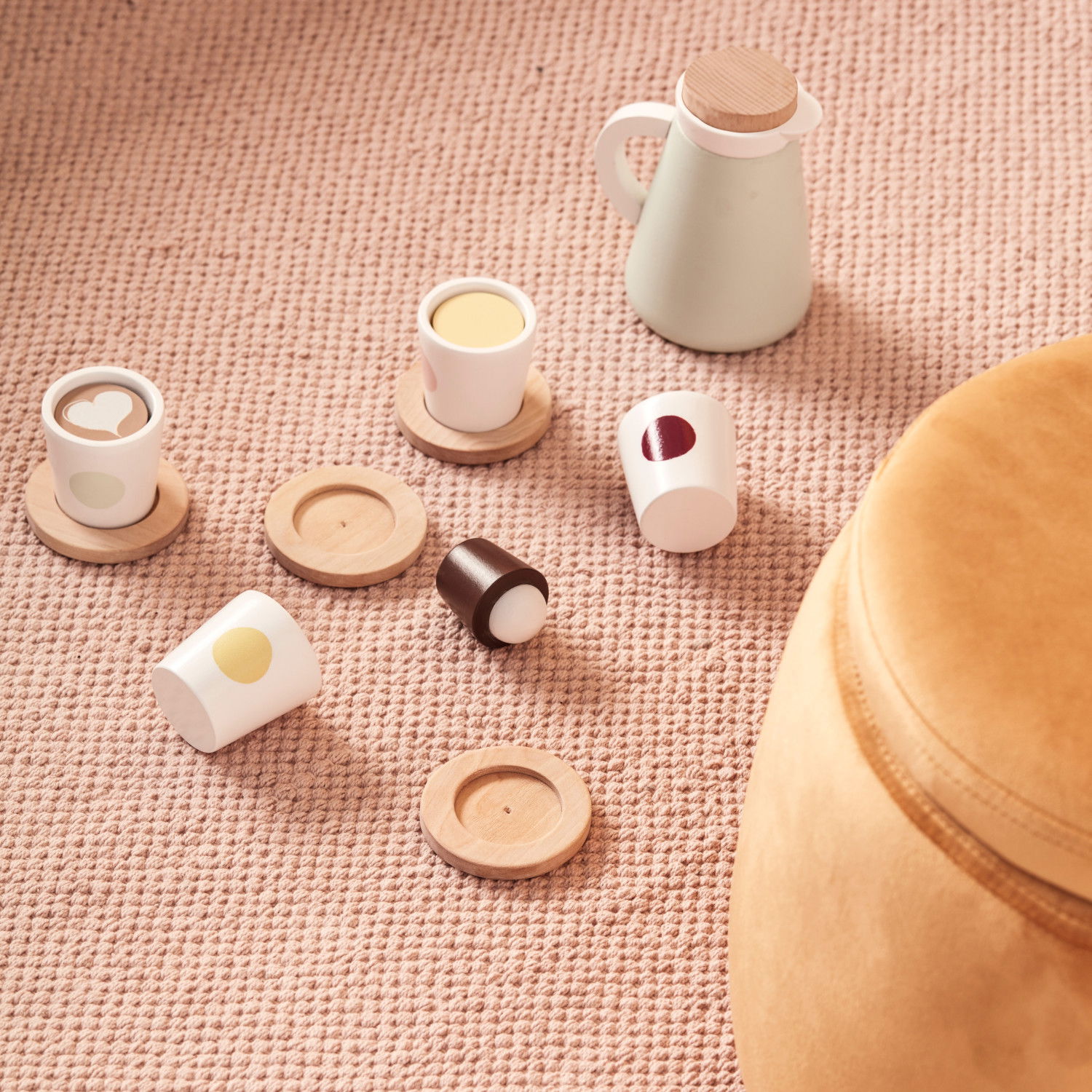 Дървен комплект за кафе и чай Fika