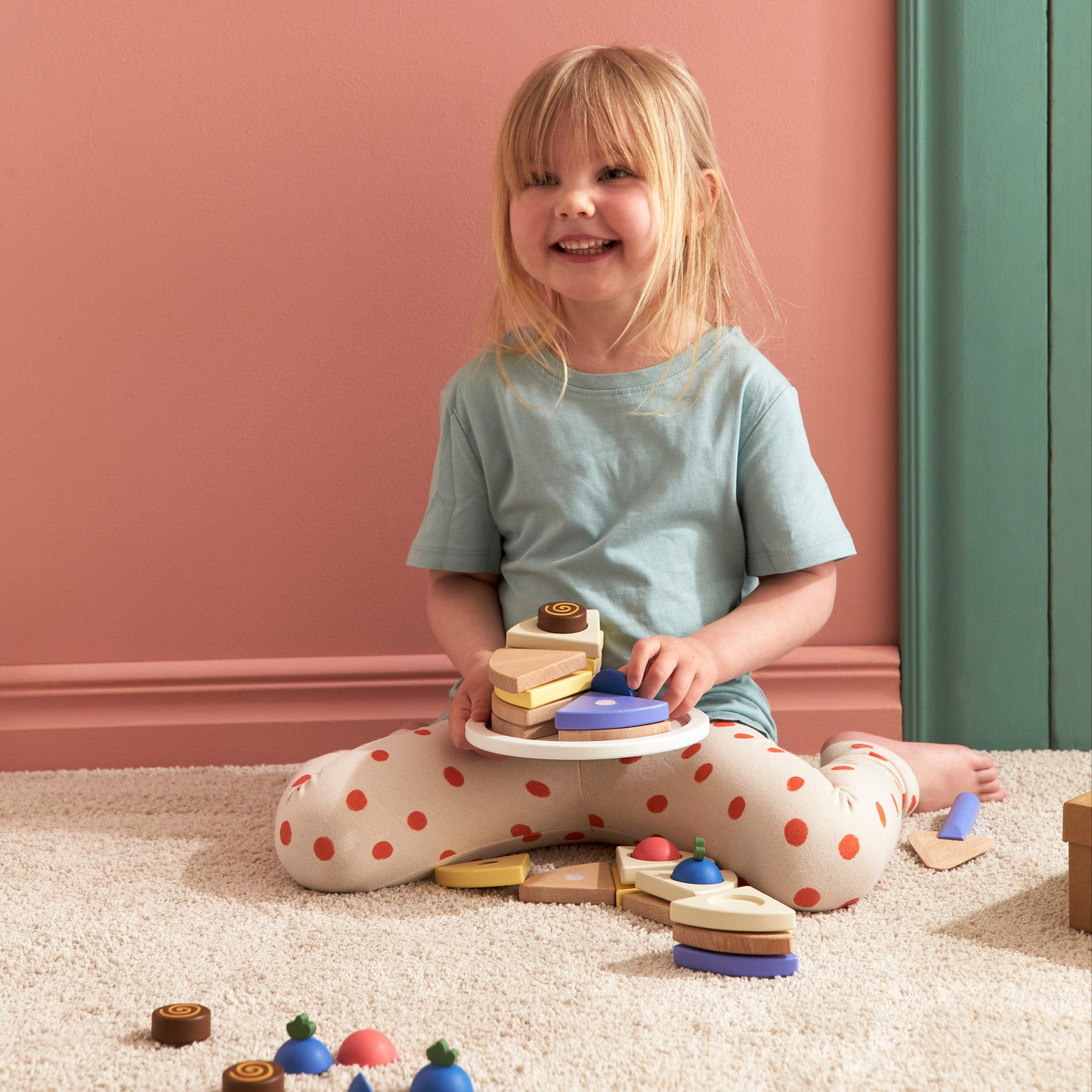 Дървена торта за сглабяне