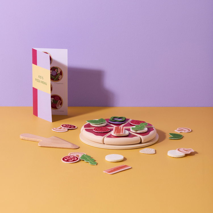 Дървен комплект Италианска пица