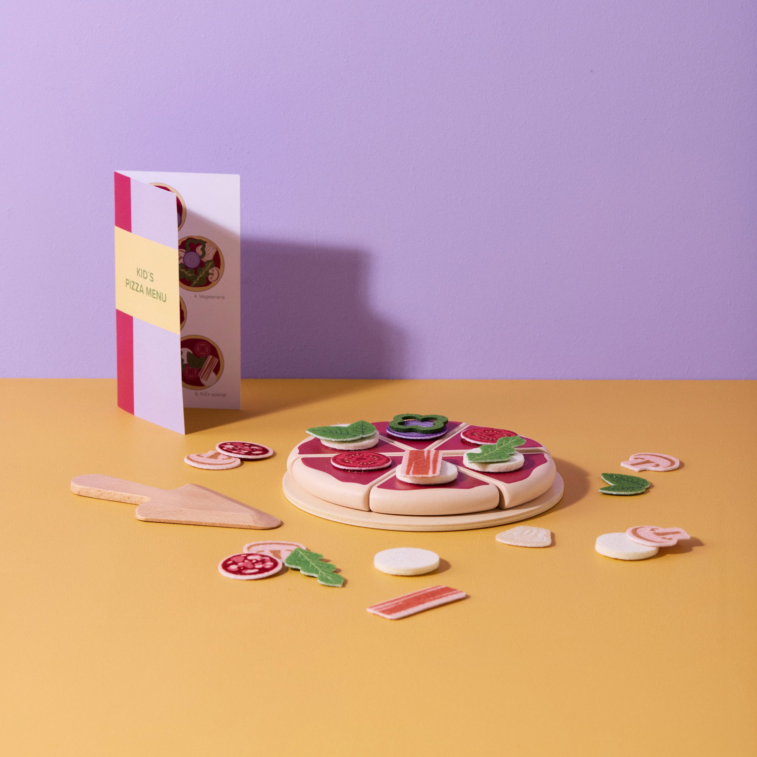 Дървен комплект Италианска пица