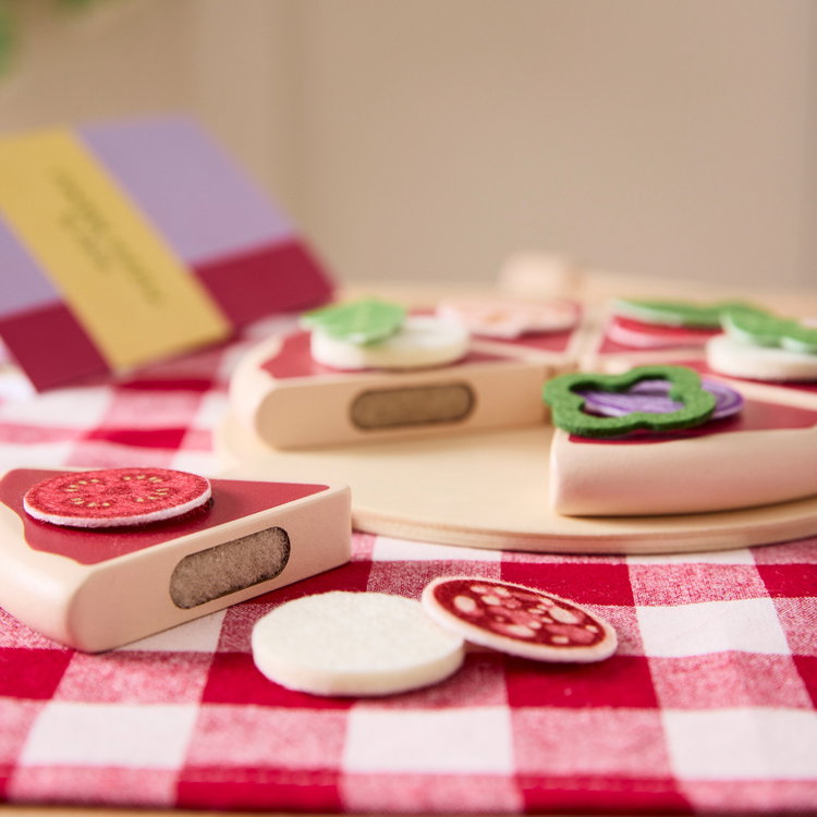 Дървен комплект Италианска пица