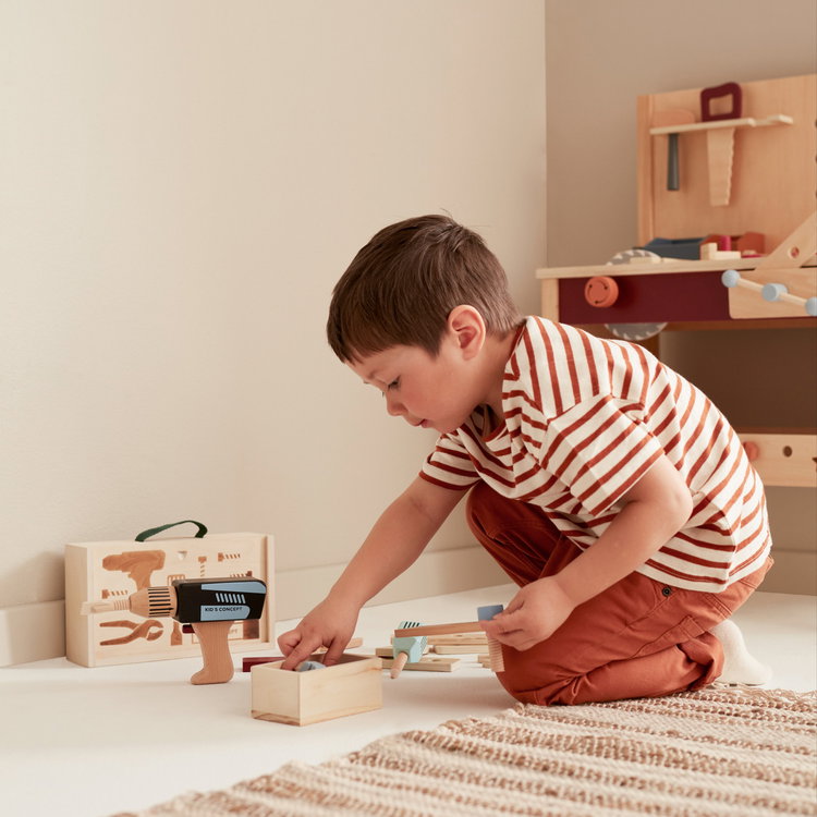 Дървен комплект Куфар с инструменти