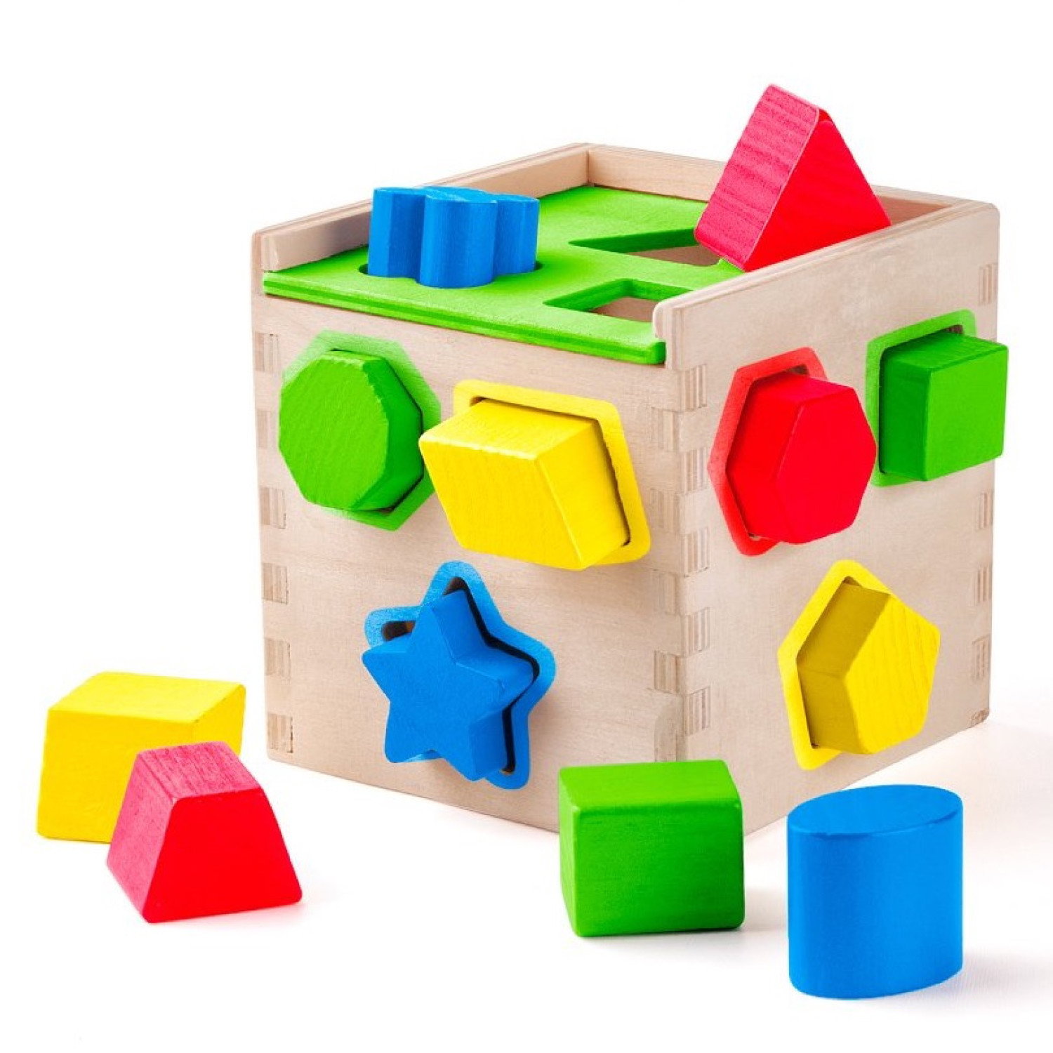 Дървен сортер Калинка