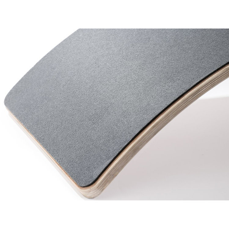 Дървена люлееща се и балансираща дъска XL с филц