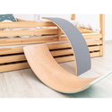 Дървена люлееща се и балансираща дъска XL с филц