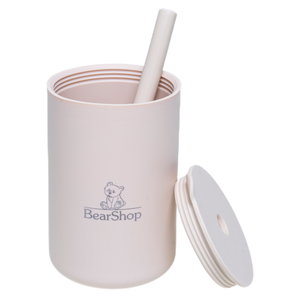 Силиконова чаша със сламка