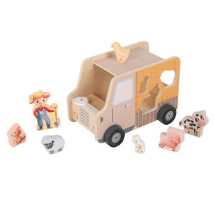 Сафари джип - сортер с животни