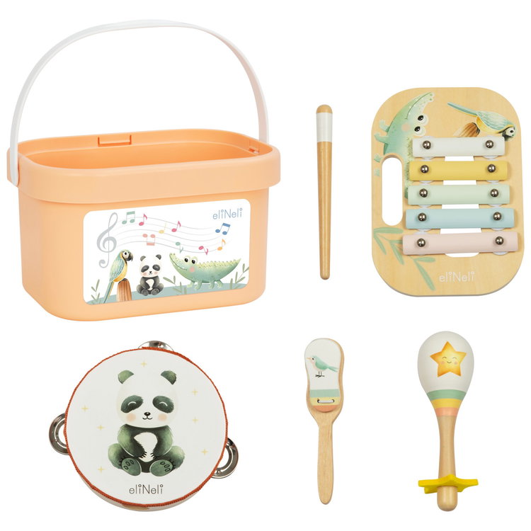 Комплект музикални инструменти в кутия