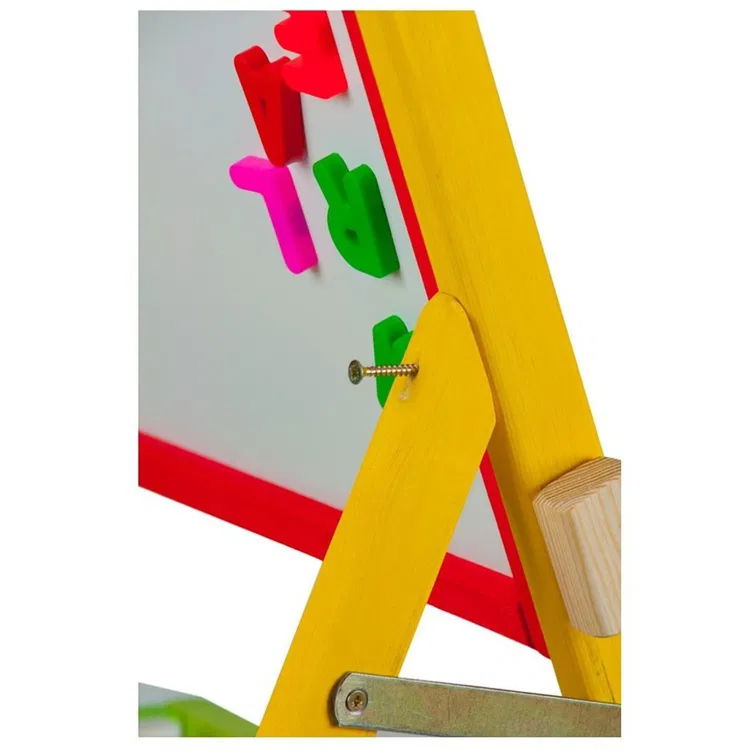 Детска магнитна въртяща дъска, двустранна, цветна