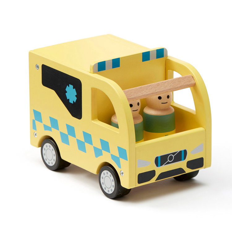 Дървена линейка с фигурки