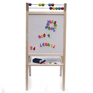 Детска магнитна дъска, двустранна, с тебешири и маркер