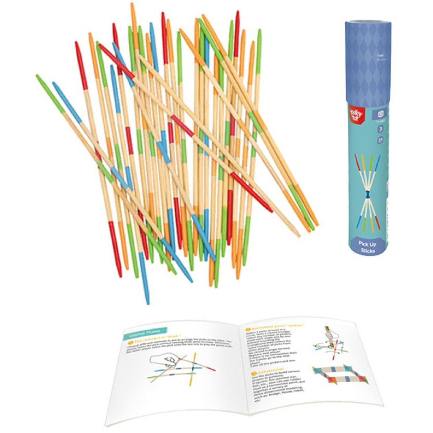 Дървена играчка Микадо